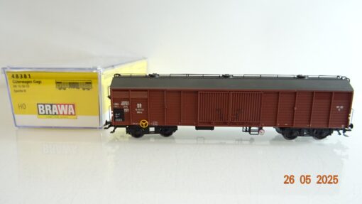 Brawa H0 48381 gedeckter Güterwagen Gags der DR in OVP PR8034