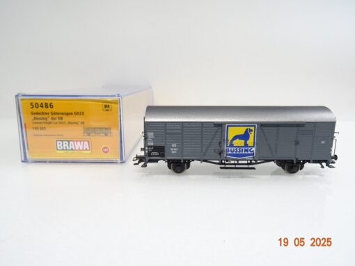Brawa H0 50486 gedeckter Güterwagen Büssing der DB in OVP PR7775