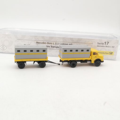 Brekina 1:87 010546 Mercedes Benz L 322 Hängerzug in OVP RR418 – Bild 3