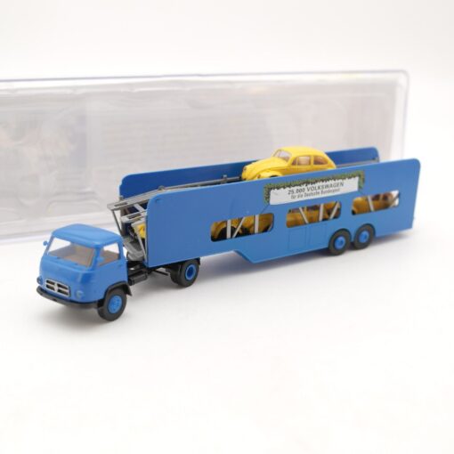 Brekina 1:87 018092 Borgward B655 Autotransporter mit 4x VW Käfer in OVP QR8692