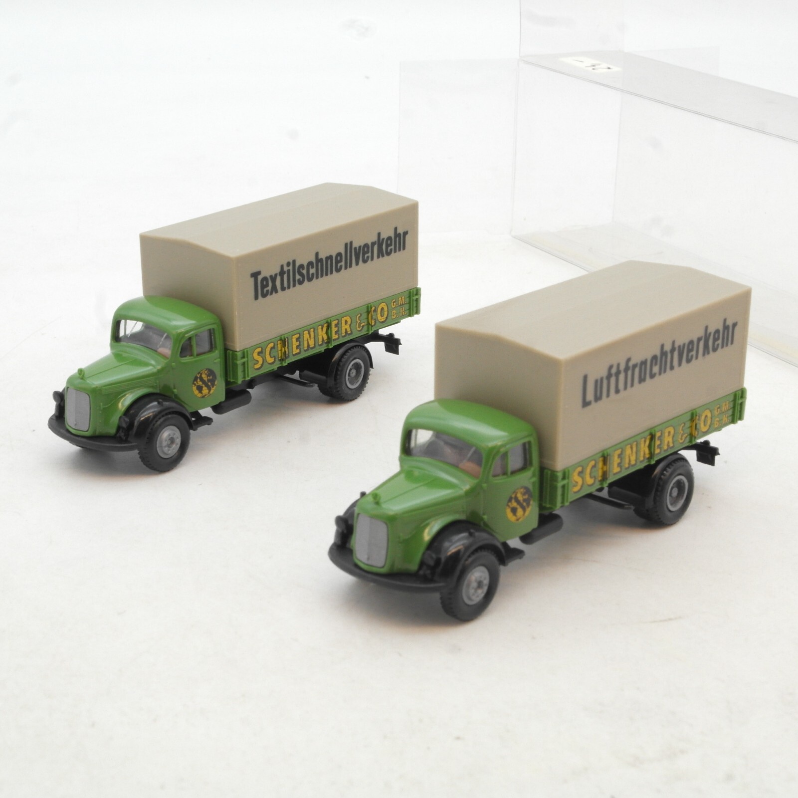 Brekina 1:87 2 Stück MB L 311 Schenker Luftfrachtverkehr in EVP RG1878