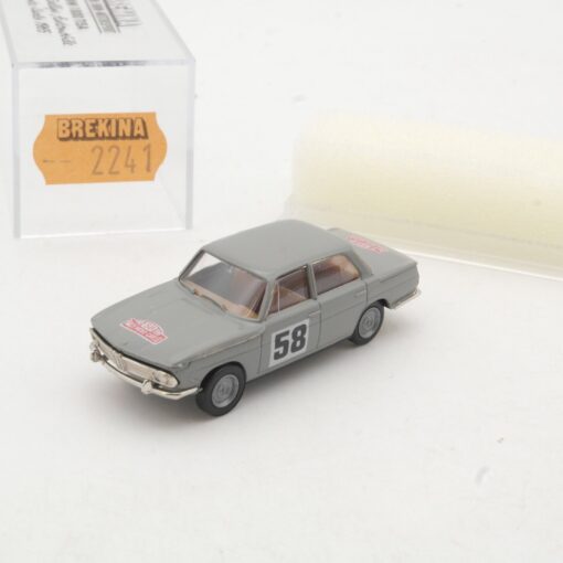 Brekina 1:87 2241 BMW 1800 Tisa Rally Monta C. #58 in OVP QR9606