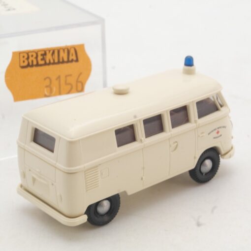 Brekina 1:87 3156 VW T1 Bulli Scheibenwagen DRK Präsidium in OVP QR3121 – Bild 3