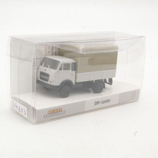 Brekina 1:87 34603 OM-Laster Lupetto Pritsche / Plane neuwertig in OVP QR9179 – Bild 3