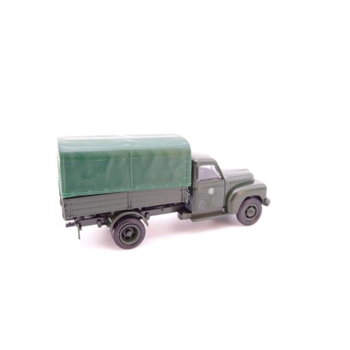 Brekina 1:87 3702 Hanomag L28 LKW Pritsche/Plane Polizei in OVP QR3424 – Bild 3