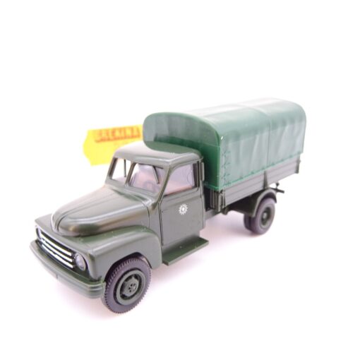 Brekina 1:87 3702 Hanomag L28 LKW Pritsche/Plane Polizei in OVP QR3424