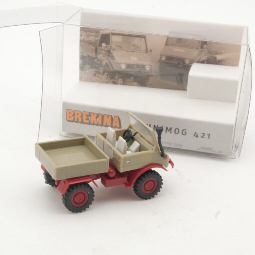 Brekina 1:87 39070 Unimog 421 mit Pritsche in OVP RR2926 – Bild 3