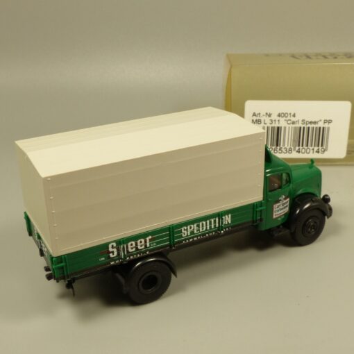 Brekina 1:87 40014 Mercedes L311 Pritsche/Plane Carl Speer in OVP EX7216 – Bild 3