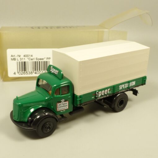 Brekina 1:87 40014 Mercedes L311 Pritsche/Plane Carl Speer in OVP EX7216