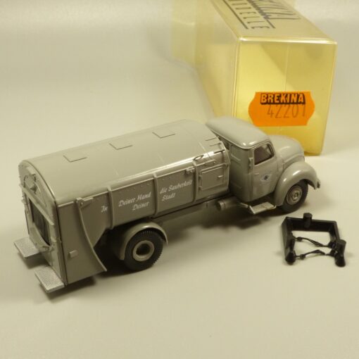 Brekina 1:87 42201 Magirus Mercur S 4500 R Müllwagen Köln grau in OVP EX7209 – Bild 3
