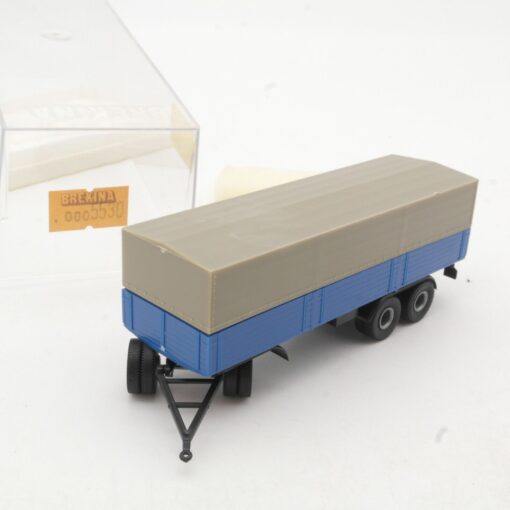 Brekina 1:87 5530 3achs-Anhänger Pritsche/Plane in OVP QR9538