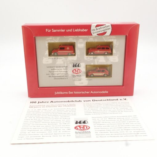 Brekina 1:87 Jubiläums-Set historischer Automobile AvD in OVP QR3607