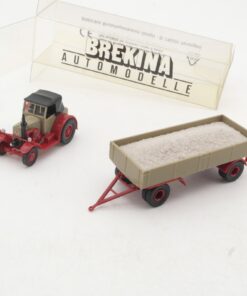 Brekina 1:87 Lanz Bulldog mit Anhänger +Ladung Bau AG in OVP RR3627