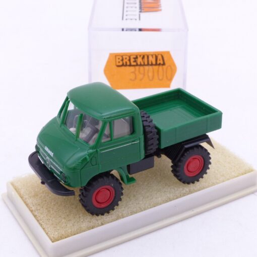 Brekina 1:87 Nr.: 39000 Unimog 411 Kurzpritsche grün, in OVP EB7206