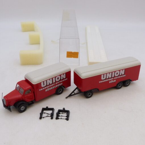 Brekina 1:87 Nr.: 7313 Henschel HS 140 Hängerzug Union, in OVP EB7144