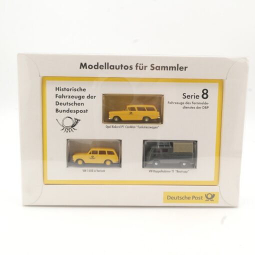 Brekina 1:87 Serie 8 Fahrzeuge des Fernmeldedienstes DBP in OVP QR8163 – Bild 3