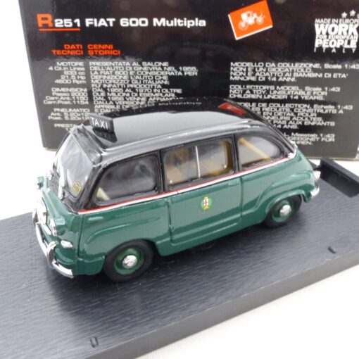Brumm 1:43 R251 Fiat 600 Multipla Taxi Roma in OVP EX3865