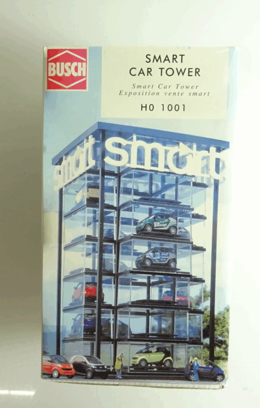 Busch 1:87 1001 Smart Car Tower in OVP RR3295