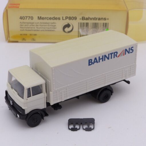 Busch 1:87 40770 Mercedes LP 809 Pritschen-LKW BAHNTRANS in OVP EX4815