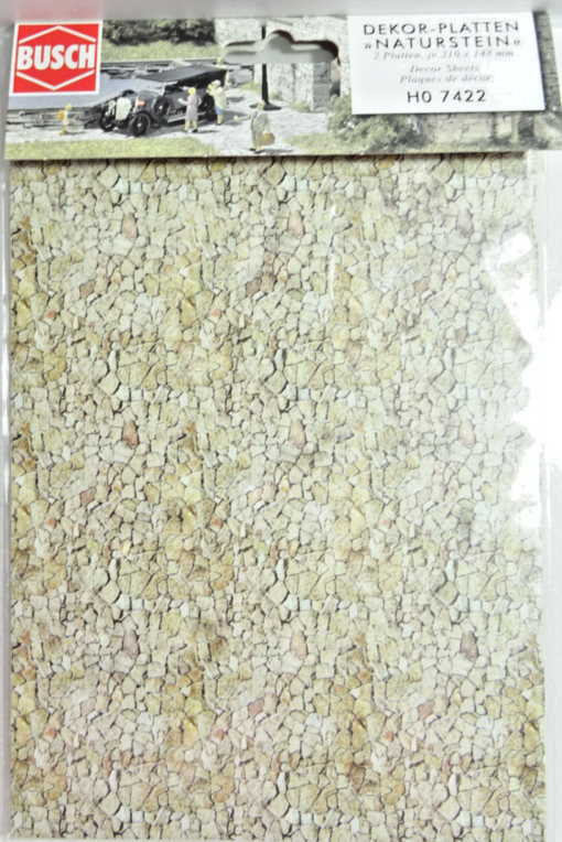 Busch H0 7422 Dekor Platten Naturstein in OVP C2173