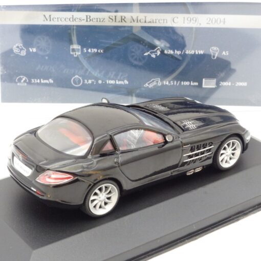 De Agostini 1:43 Mercedes Benz SLR McLaren  2004 schwarz in OVP EX3675 – Bild 3