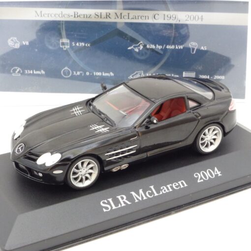 De Agostini 1:43 Mercedes Benz SLR McLaren  2004 schwarz in OVP EX3675