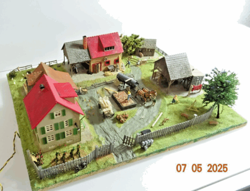Diorama H0 Bauernhof Landleben aus Anlagenrückbau siehe Foto CK8024 o. – Bild 4