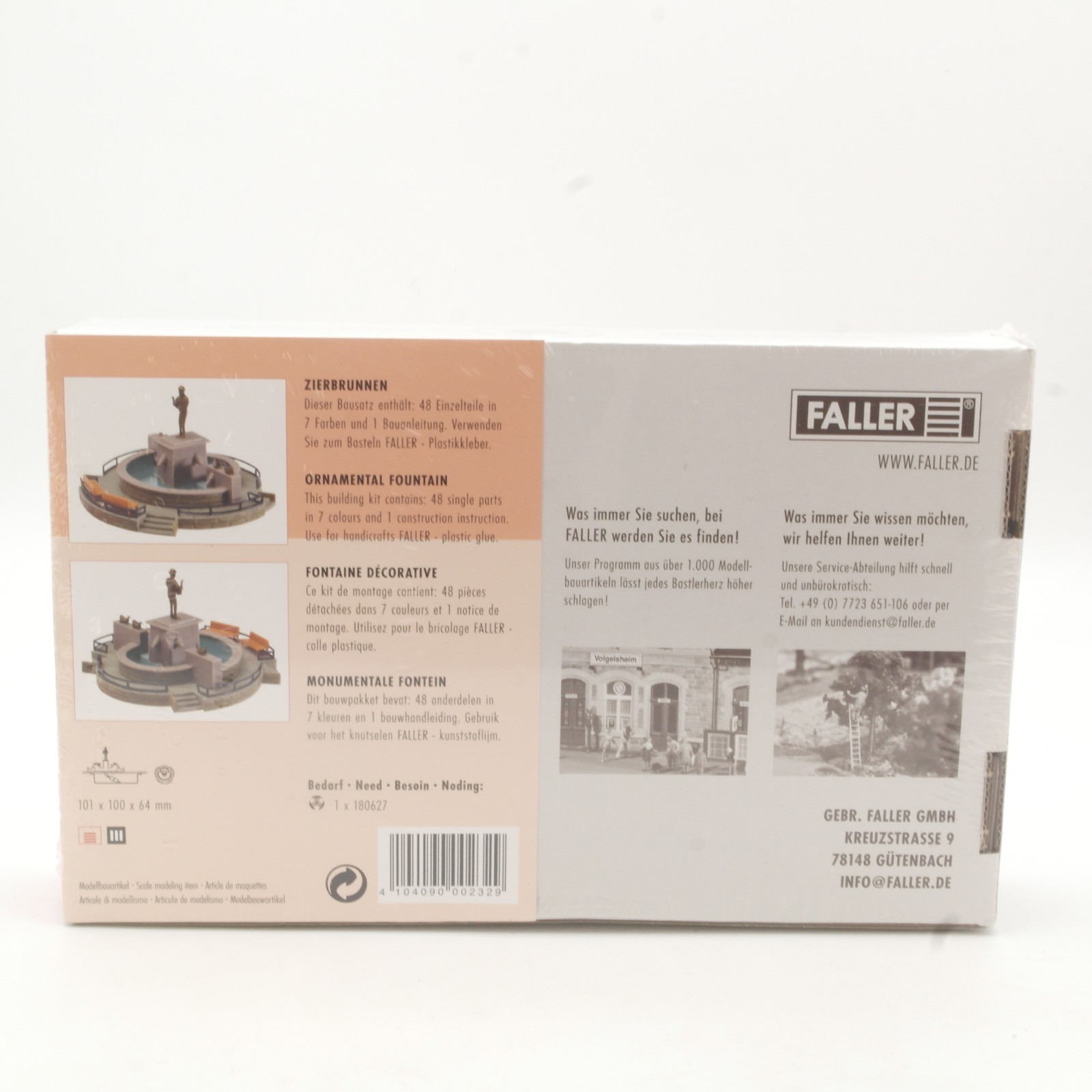 Faller H0 130232 Zierbrunnen neuwertig in OVP RR5429 – Bild 4