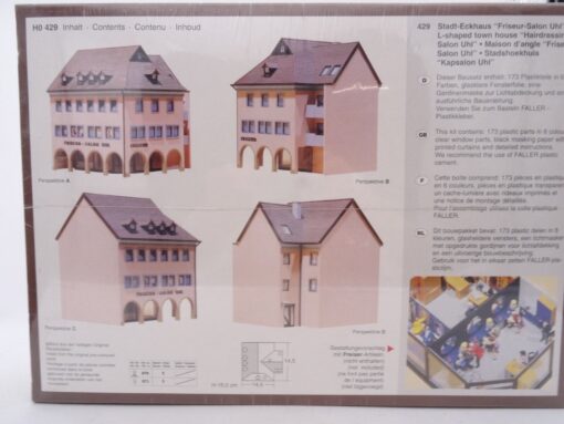 Faller H0 429 Bausatz Stadt-Eckhaus Frisör-Salon Uhl NEU in OVP QR4356 – Bild 3
