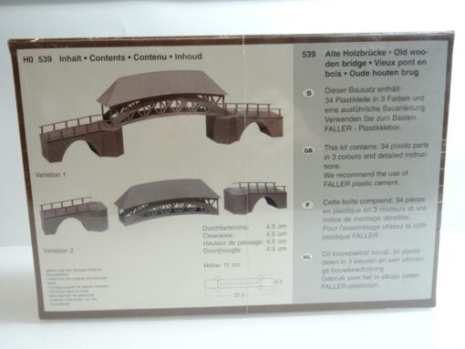 Faller H0 539 Bausatz Alte Holzbrücke Neu in OVP QR4121 – Bild 3