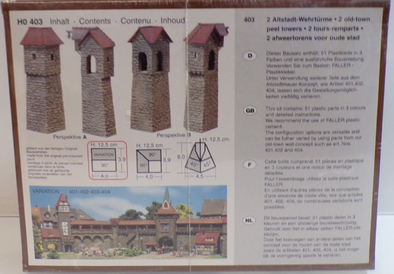 Faller H0 Bausatz 403 Altstadt Wehrturm in OVP PK3192 – Bild 3