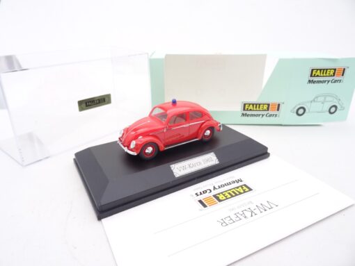 Faller Memory Cars 1:43 4360 VW Käfer Baujahr Feuerwehr in OVP RR1439