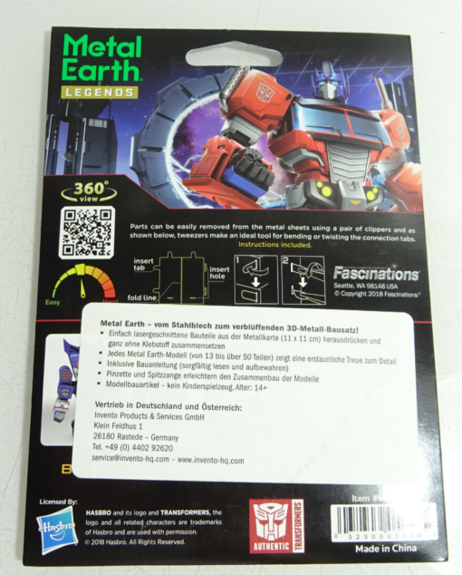 Fascinations Metall Earth Legends Bausatz 3 D Figur Soundwave  in OVP AR8170 – Bild 3