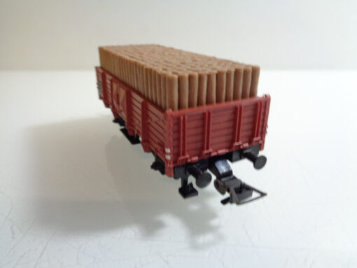 Fleischmann H0 1454 N AC Offener Güterwagen mit Holzladung der DB in OVP C760 – Bild 3