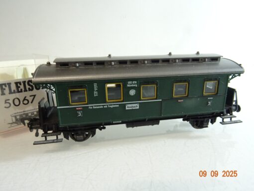 Fleischmann H0 5067 Personenwagen CCitr 3. Klasse der DRG in OVP RR3483