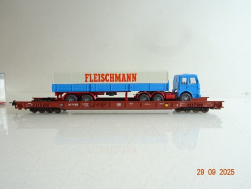 Fleischmann H0 5272 Niederflurwagen Fleischmann LKW der DB in OVP BH197 – Bild 3
