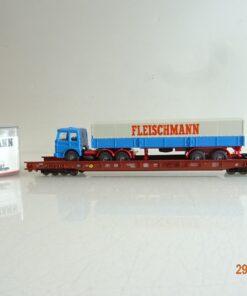 Fleischmann H0 5272 Niederflurwagen Fleischmann LKW der DB in OVP BH197