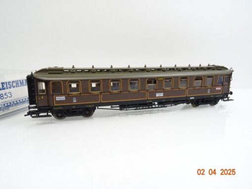 Fleischmann H0 5853 K Personenwagen 3.Kl. der K.P.E.V. in OVP LE9931