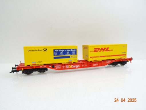 Fleischmann H0 865250 K Containerwagen DHL der DB Cargo in EVP JL289 – Bild 3
