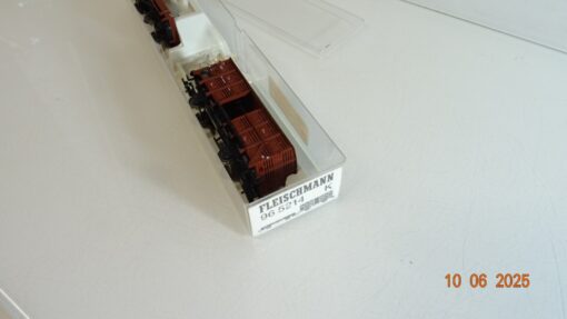 Fleischmann H0 965214 K Güterwagen Set 2 tlg. ohne Unimog der DB in OVP PR8323 – Bild 3