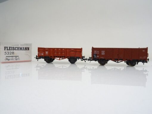 Fleischmann H0 Hochbordwagen der DB 2 Stück in EVP PR25 – Bild 3