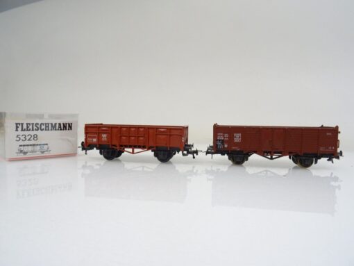 Fleischmann H0 Hochbordwagen der DB 2 Stück in EVP PR25