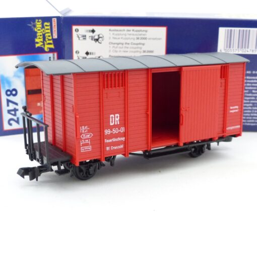 Fleischmann Magic Train 2478 Spur 0e Gedeckter Güterwagen DR in OVP EX6636
