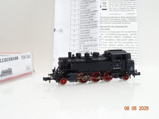 Fleischmann N 706184 Dampflok 64 311 der BBÖ Zimo Digital Top in OVP JL578