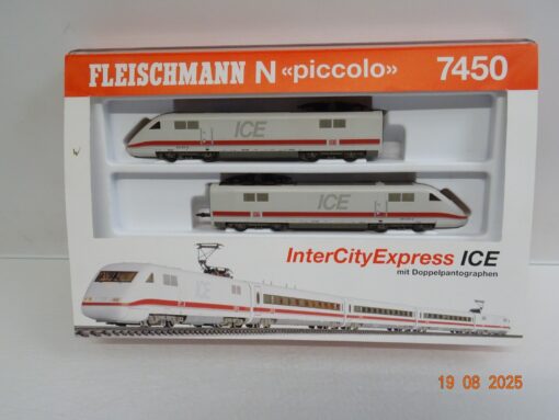 Fleischmann N 7450 ICE Triebzug 2tlg. ICE der DB in OVP JL2453 – Bild 3