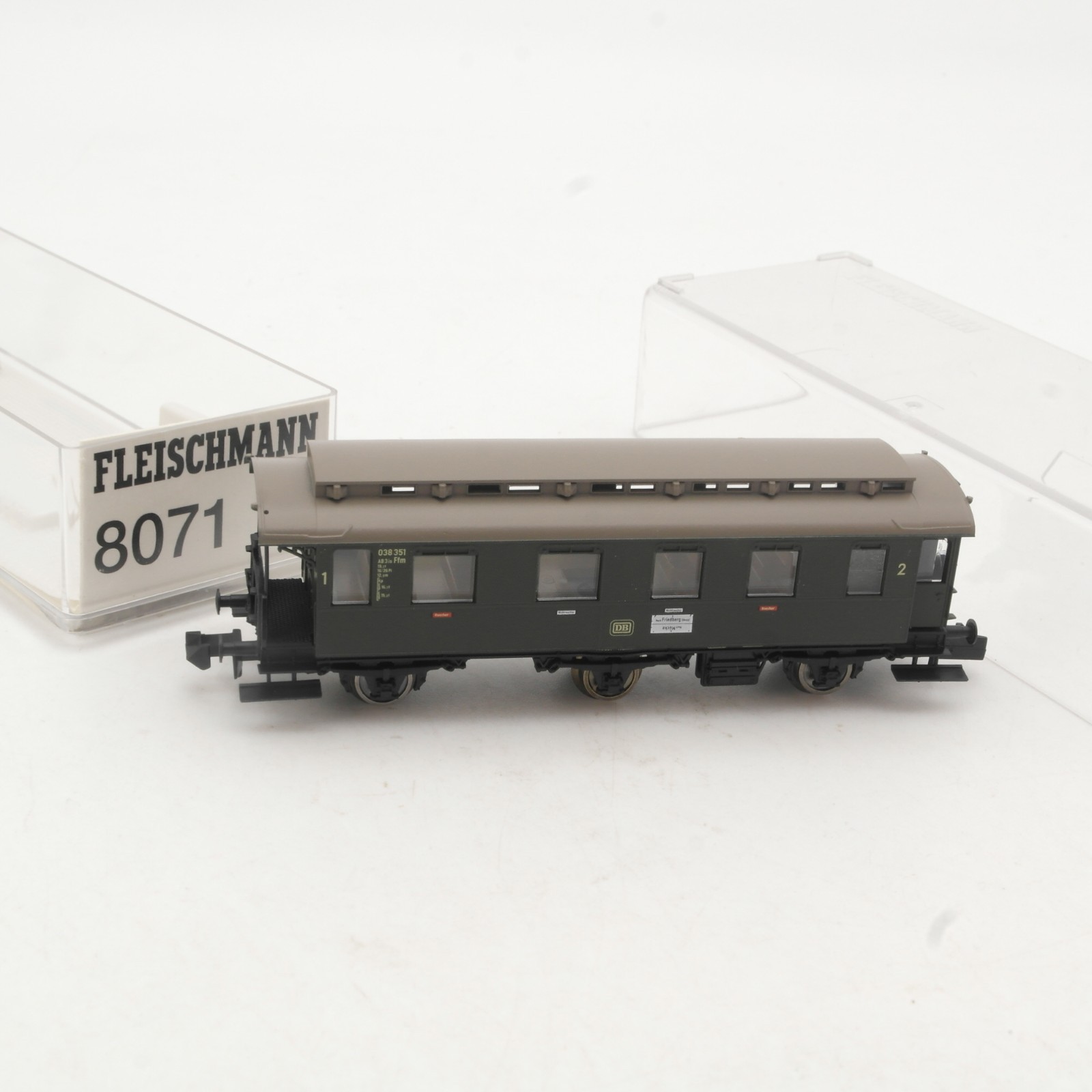 Fleischmann N 8071 K Nahverkehrswagen 1./2. Klasse der DB in OVP RR4951 – Bild 3