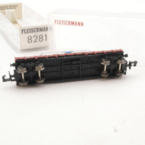 Fleischmann N 8281 Niederbordwagen mit Ladung Aral in OVP QR2474 – Bild 4