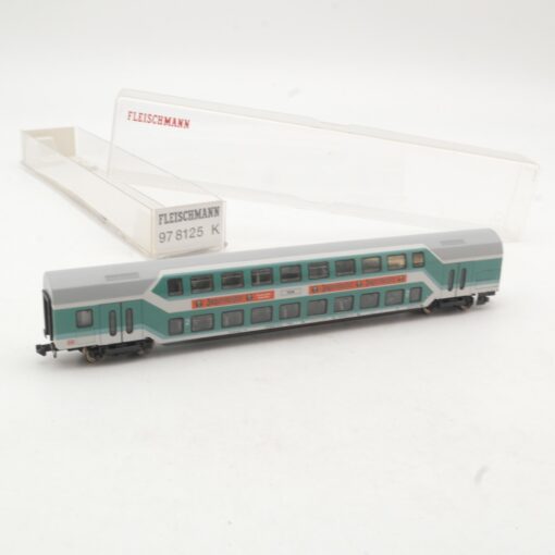 Fleischmann N 97 8125 K Doppelstockwagen 2. Klasse der DB in OVP RR4162