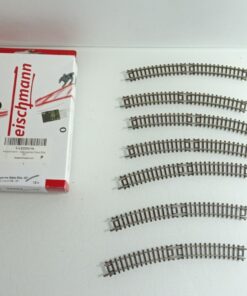Fleischmann Spur N 22224 gebogenes Gleis 30° 7St.  siehe Foto in OVP CK7717