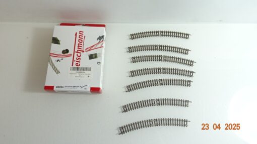 Fleischmann Spur N 22224 gebogenes Gleis 30° 7St.  siehe Foto in OVP CK7717